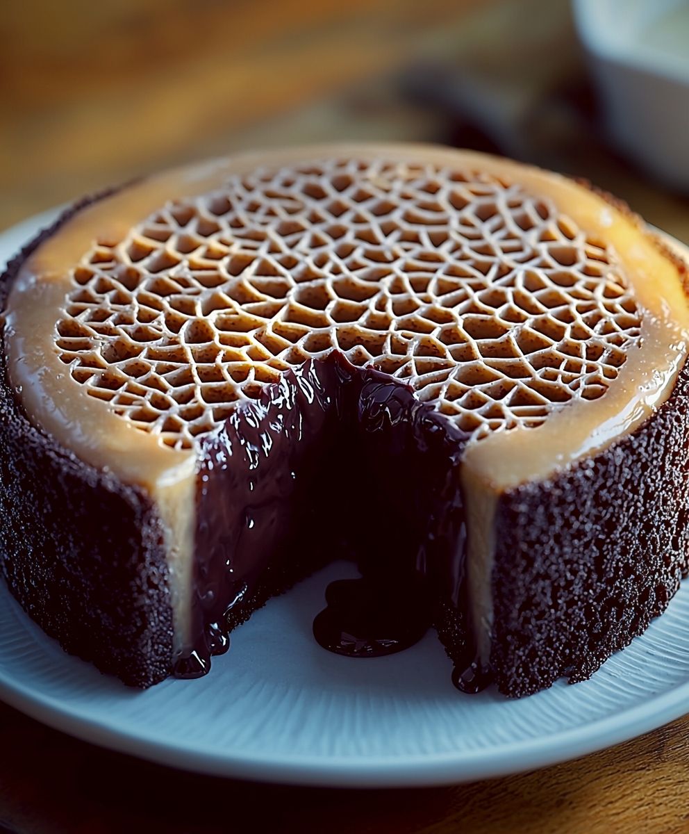 Gâteau chocolat croûte croquante fondant