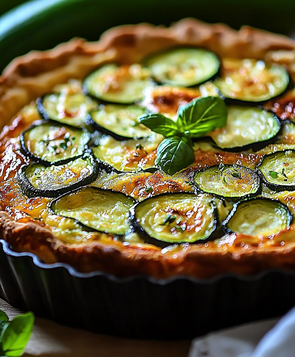 Quiche courgettes ricotta