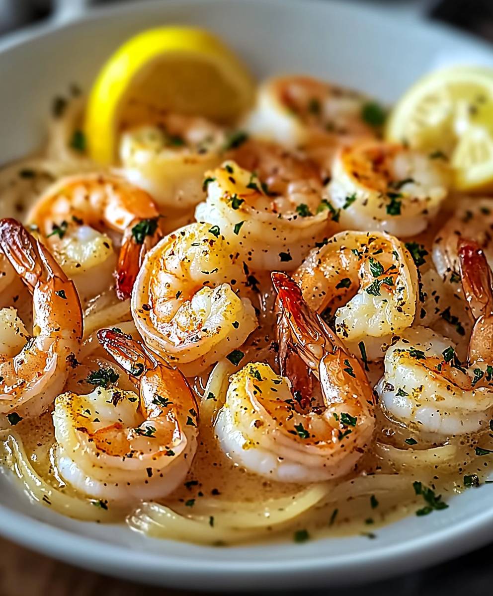 Scampi aux crevettes beurre citronné