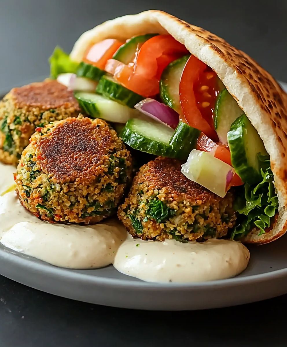Falafel pita gourmande