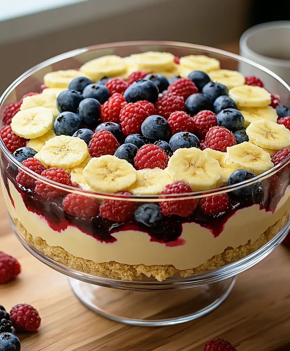 Trifle vanille et baies