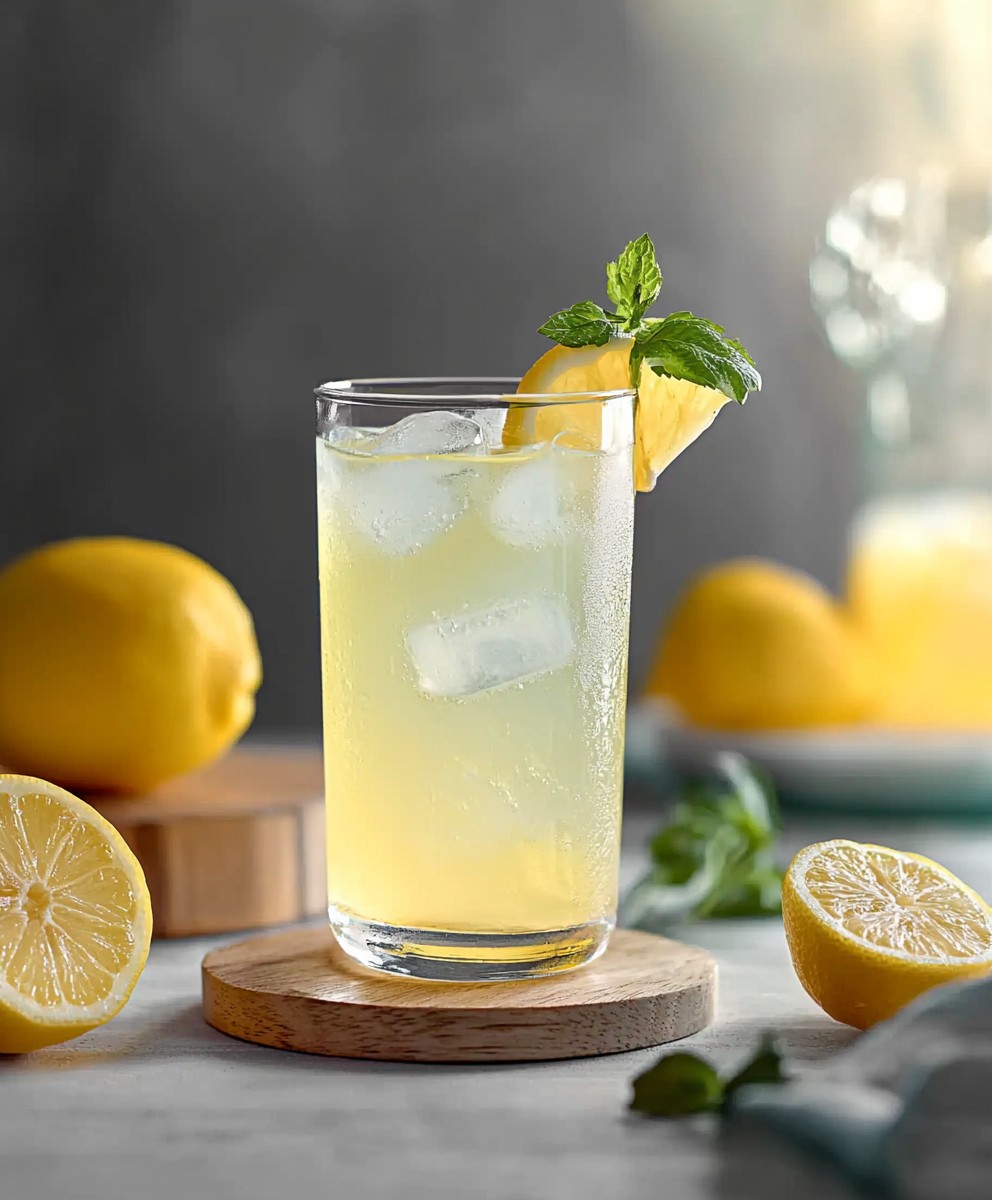 Citronnade pétillante maison