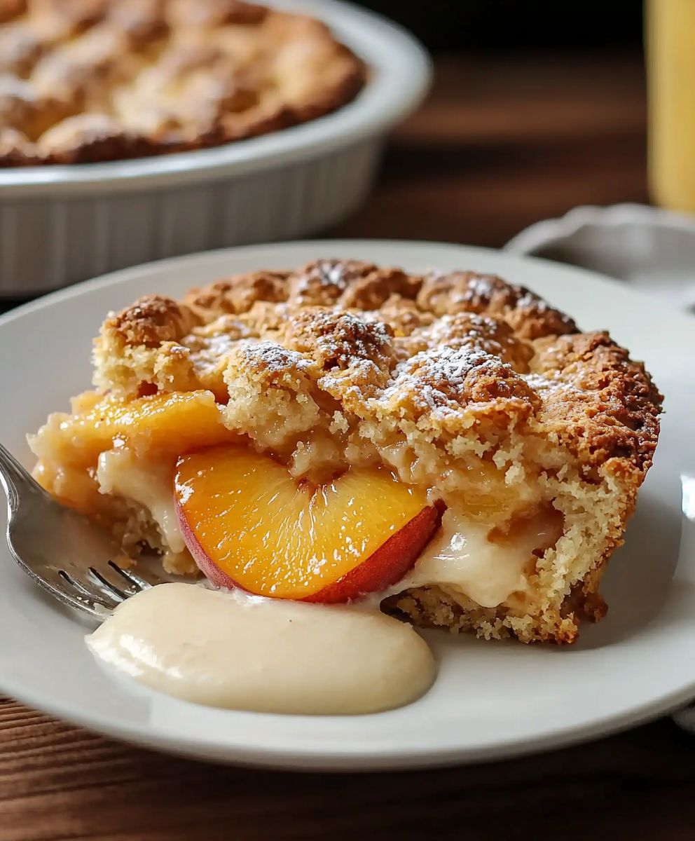 Cobbler aux pêches facile