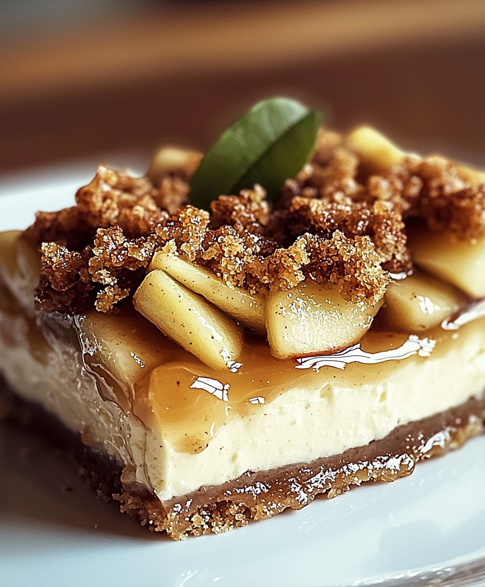 Cheesecake croustillant aux pommes