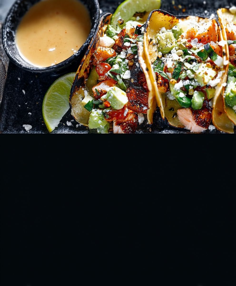 Tacos au saumon friteuse air