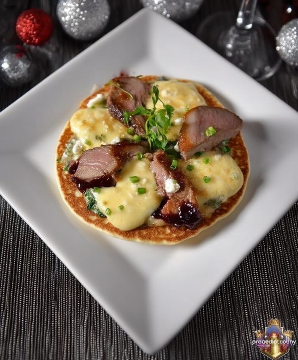 Blinis magret de canard séché