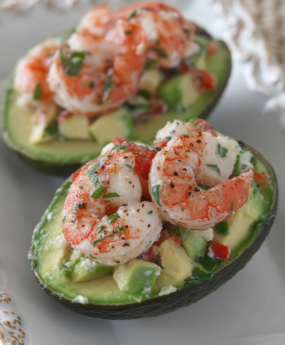 Avocats farcis aux crevettes