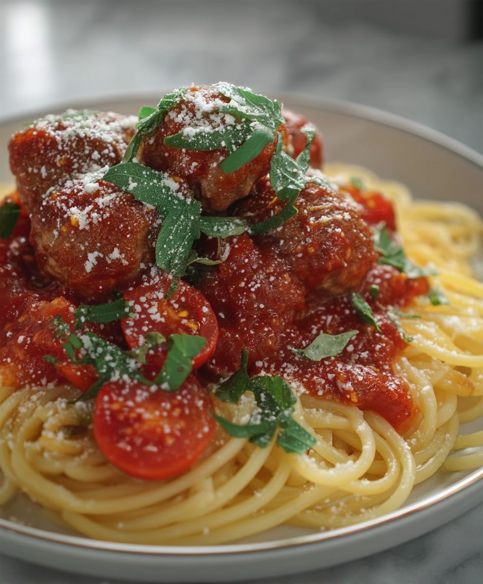 Spaghetti boulettes de viande