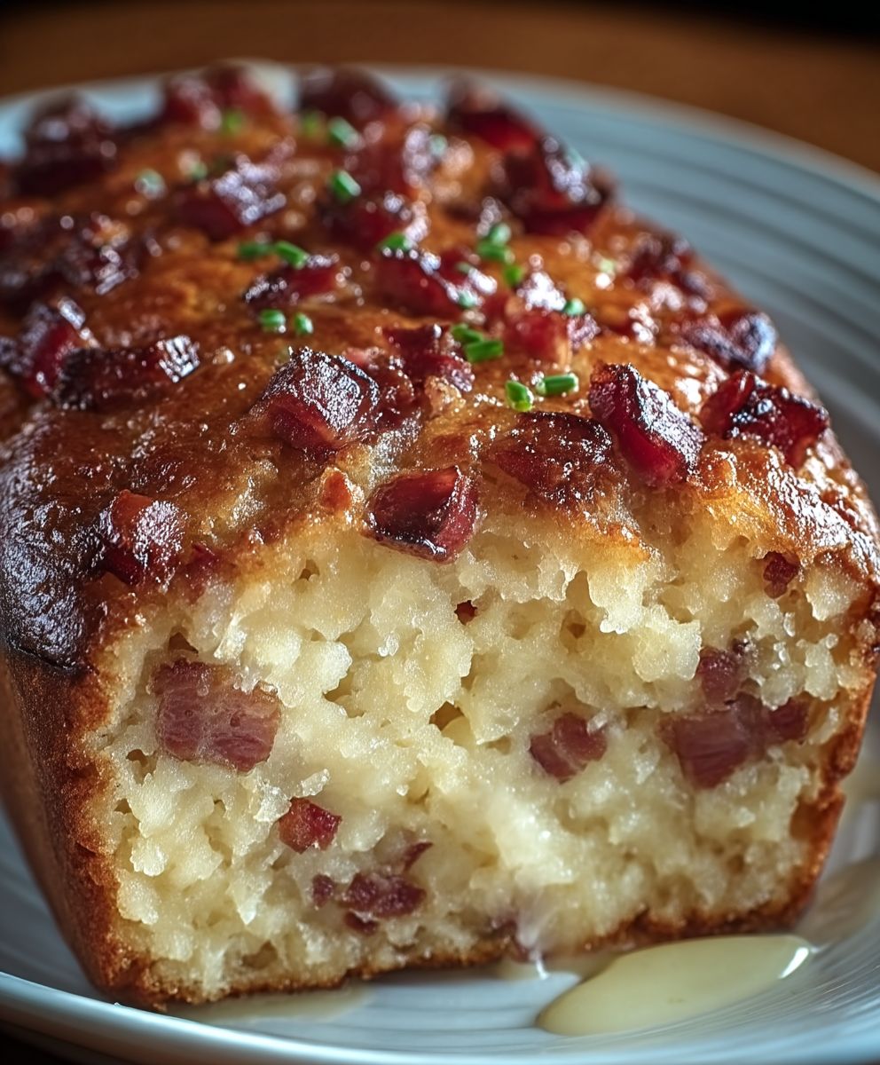 Cake rustique Munster lardons