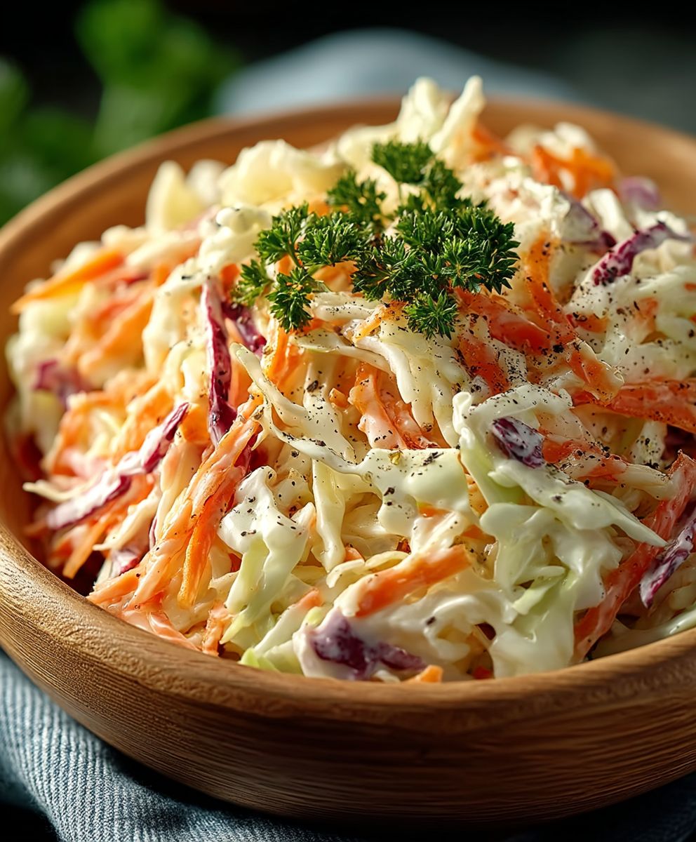 Salade de chou crémeuse croquante