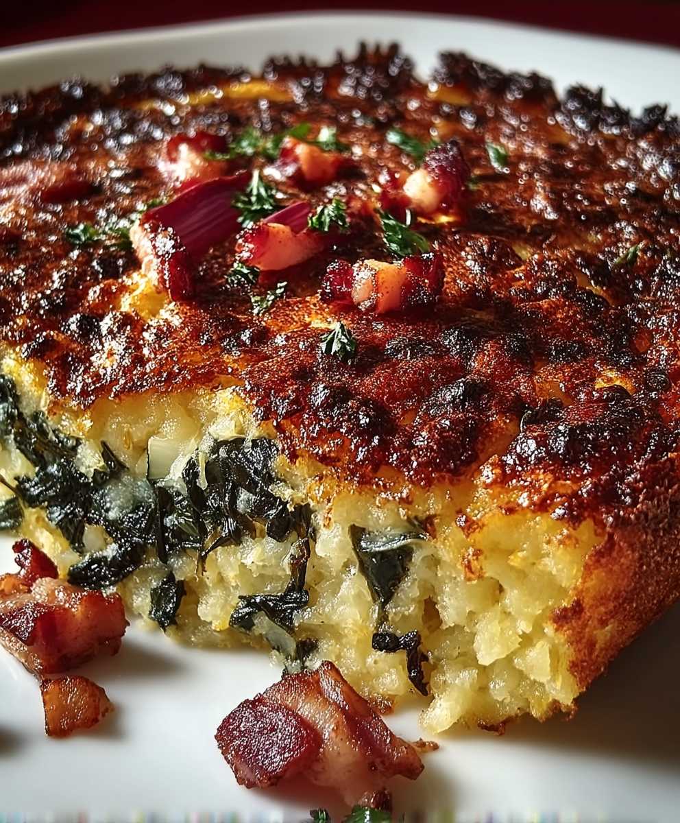 Clafoutis blettes lardons salé