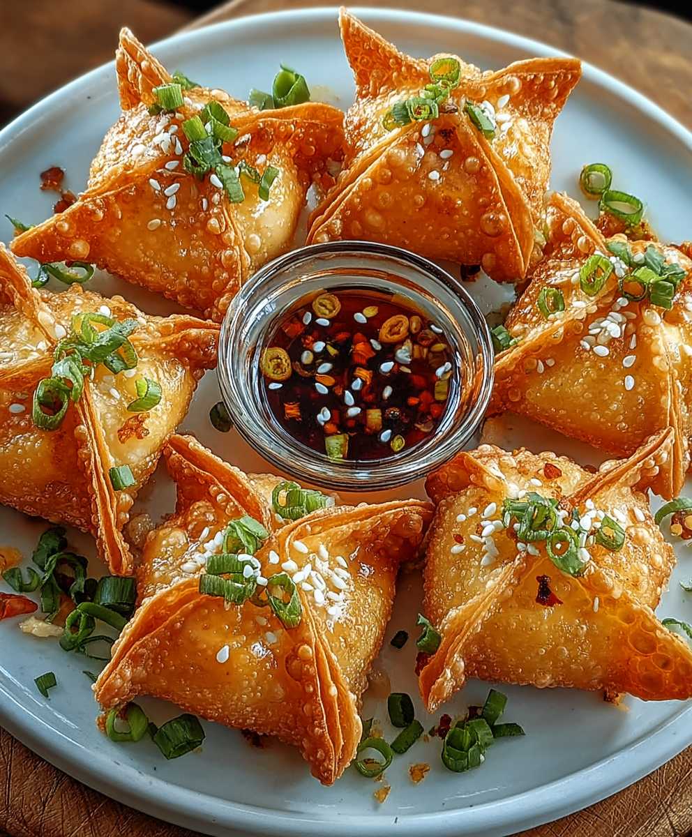 Rangoon de crabe végétalien