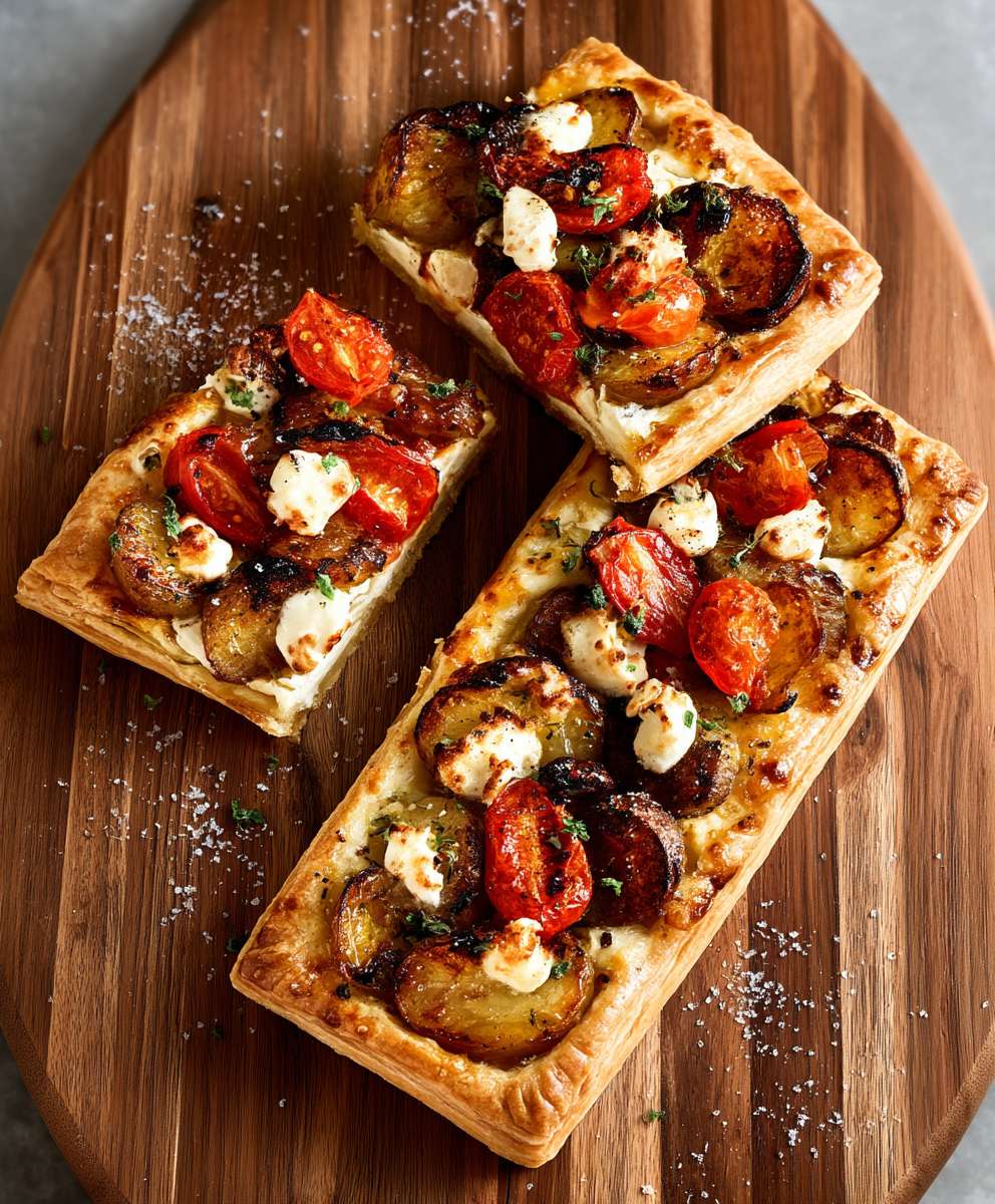 Tarte pomme de terre tomate fromage