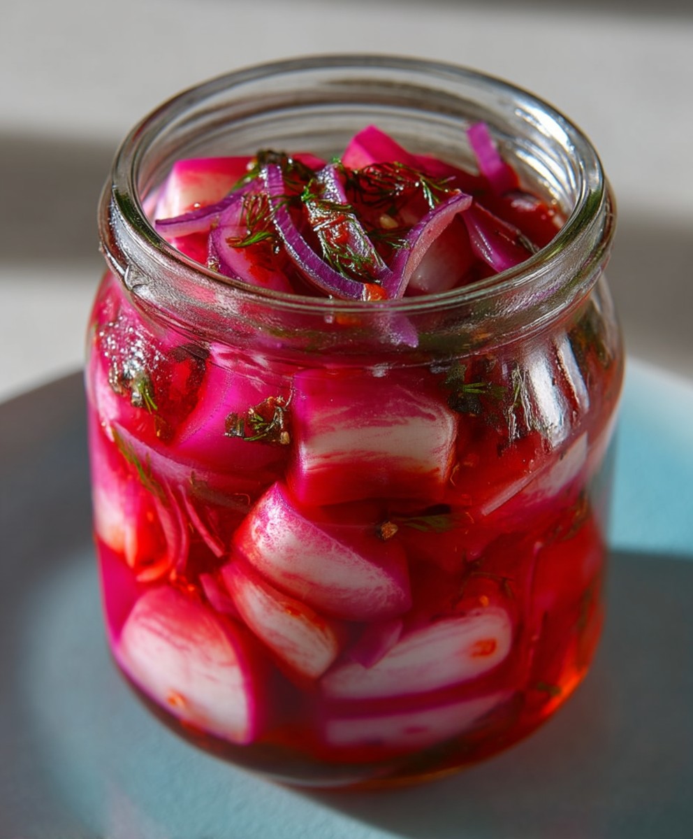 Navets marinés maison