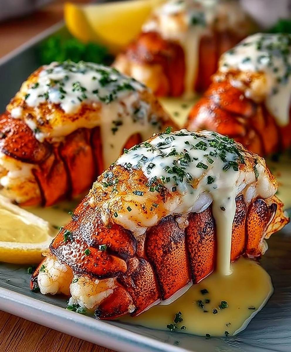 Queues homard crème à l'ail