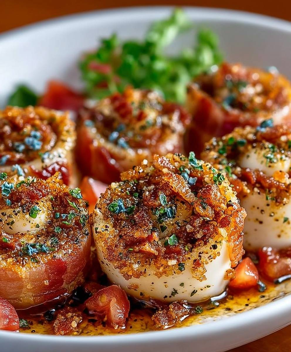 Calmars farcis au bacon