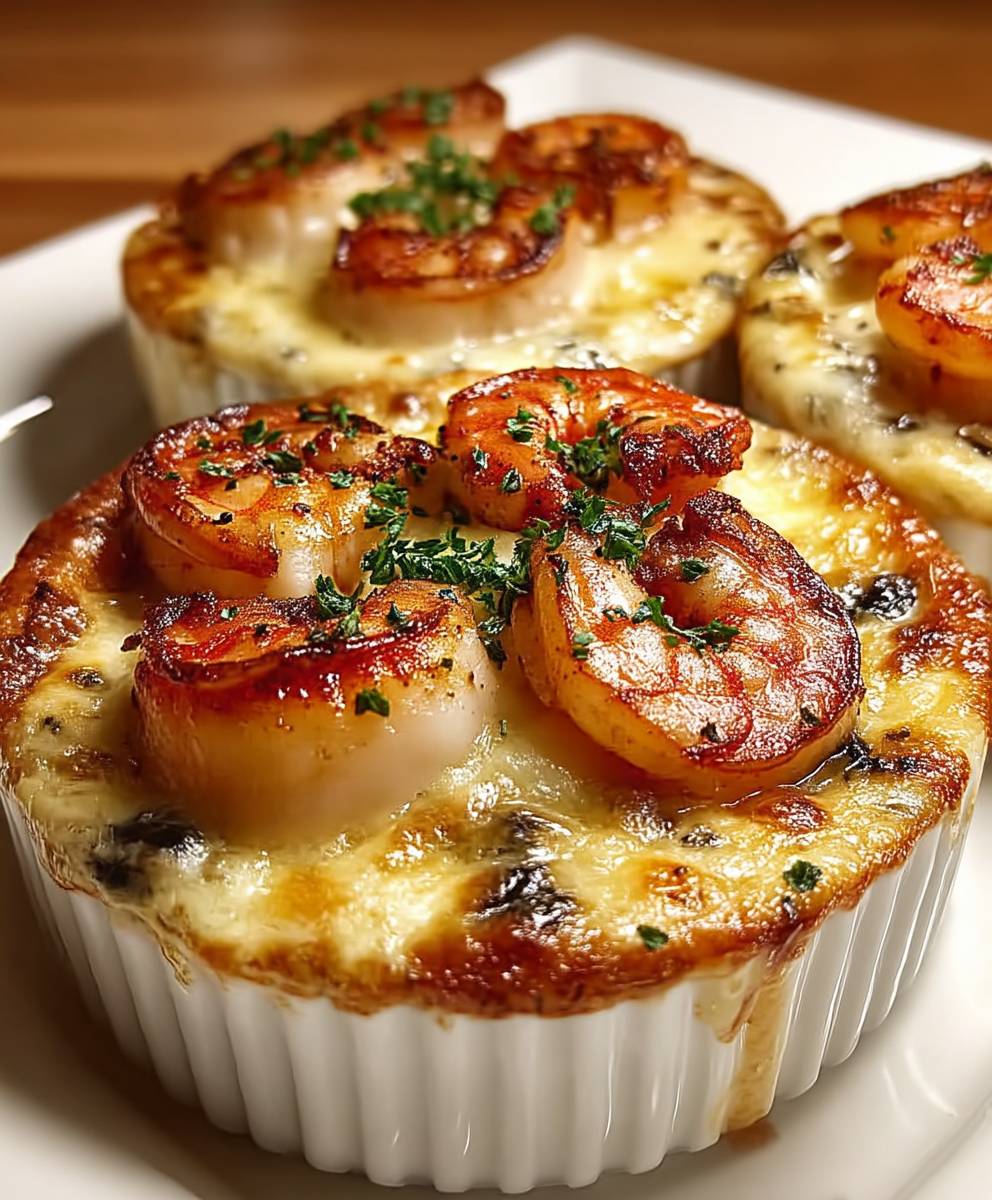 Cassolette Saint Jacques et Crevettes