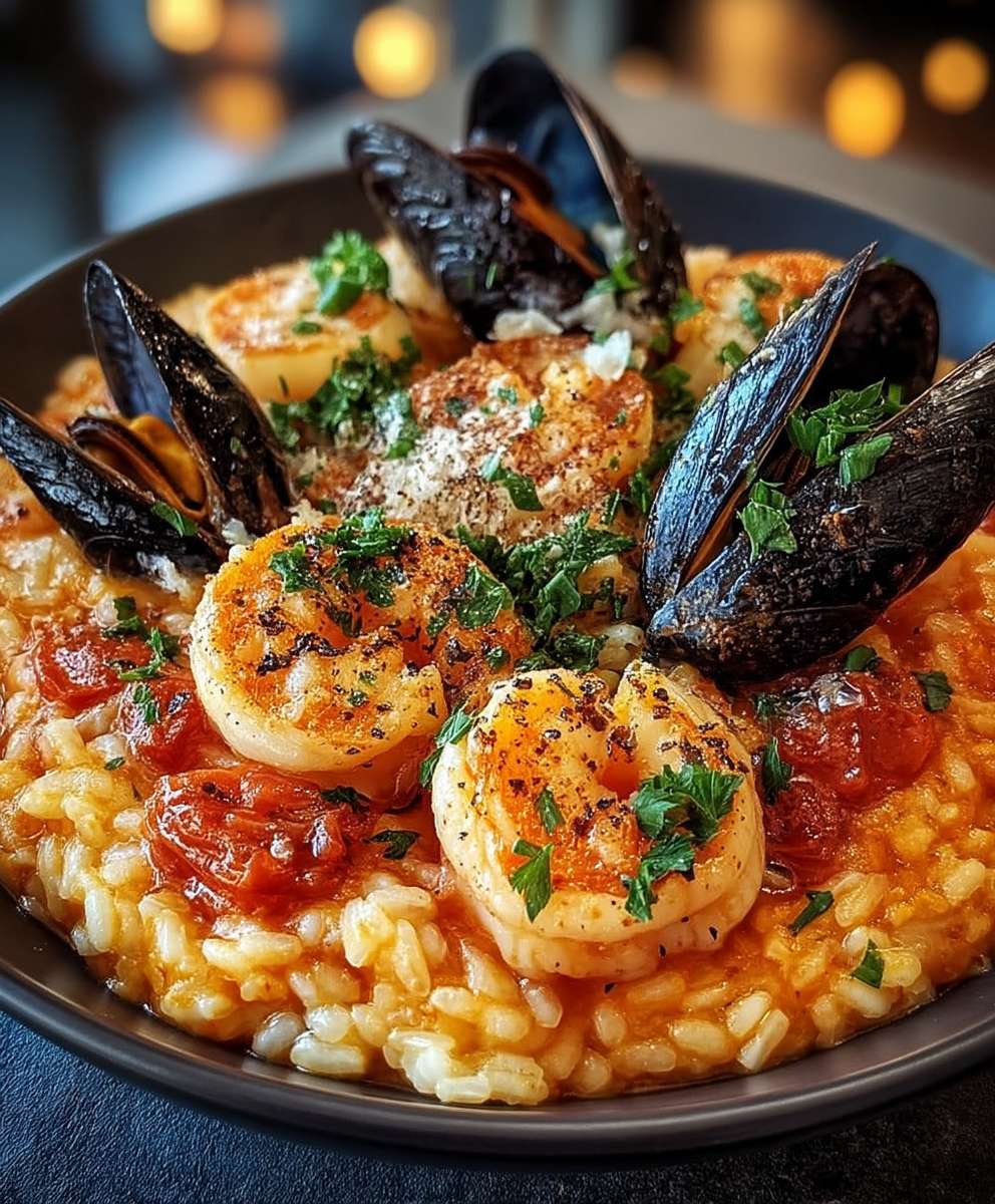 Risotto fruits de mer italien