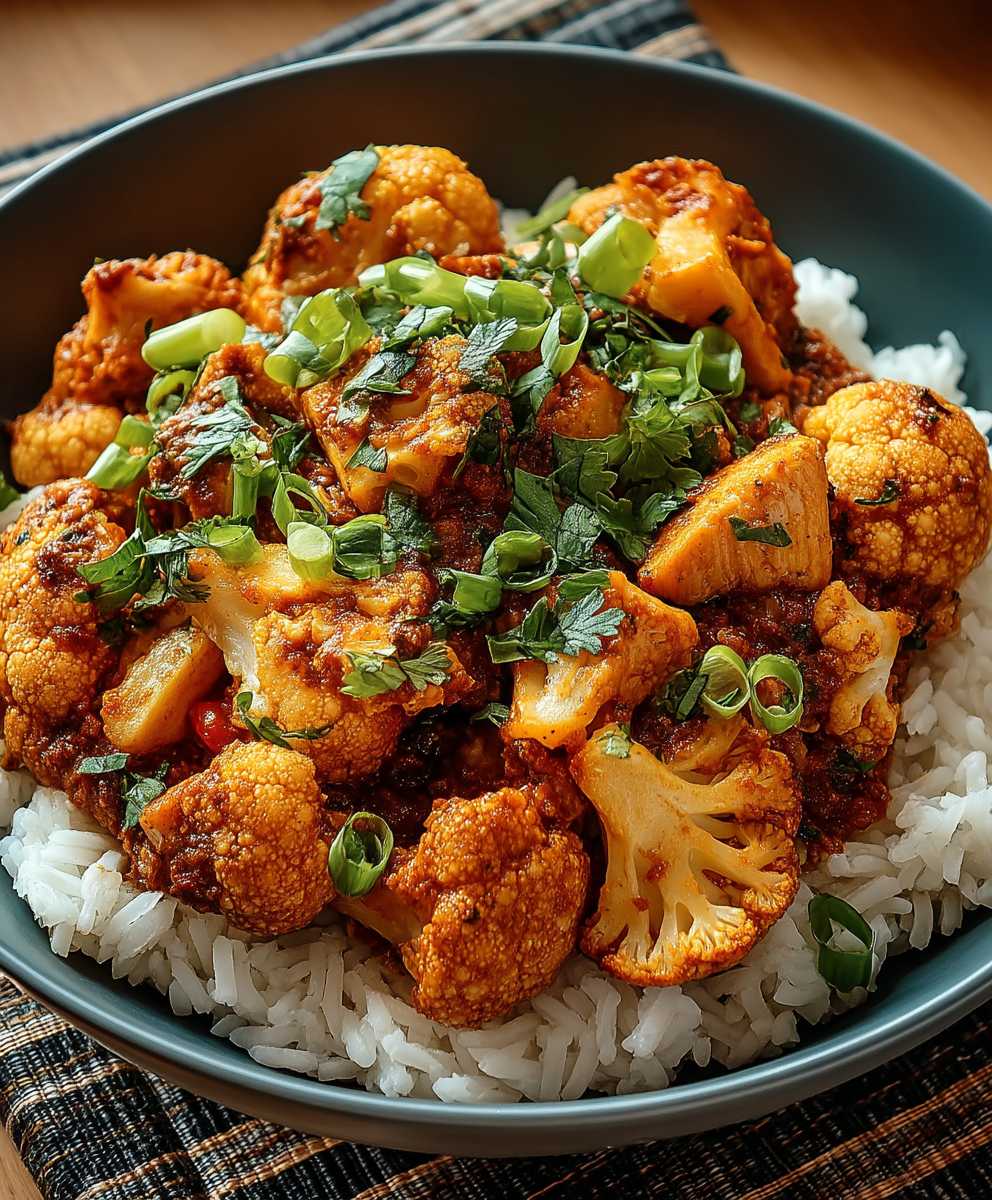 Chou-fleur poulet indien