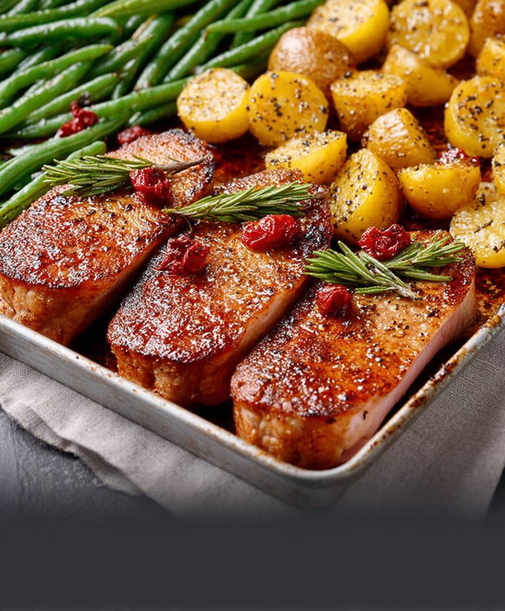 Steaks de jambon au four