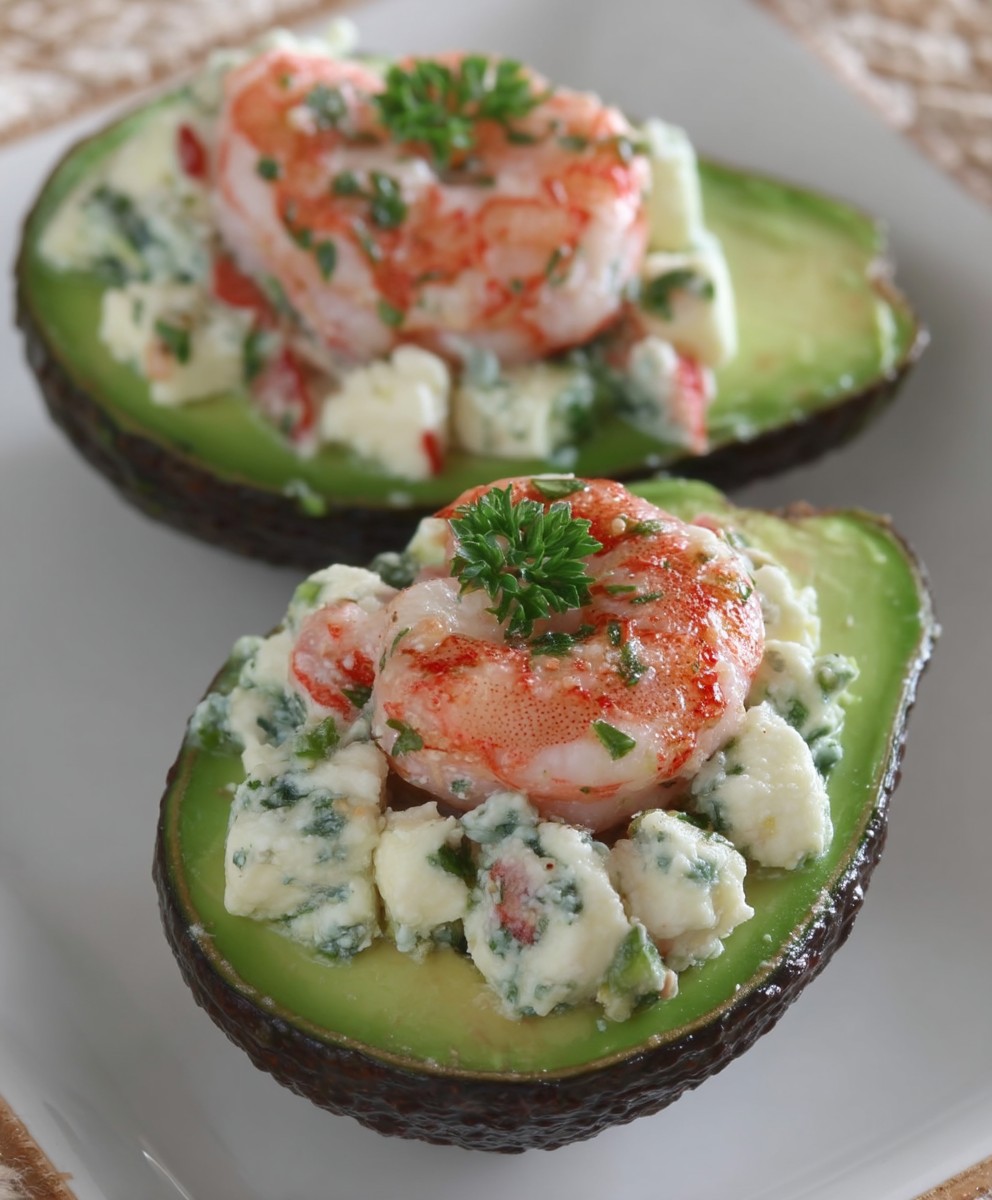 Avocats farcis aux crevettes