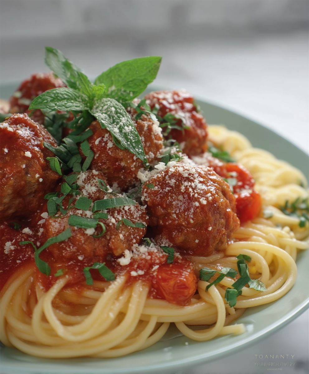 Spaghetti boulettes de viande