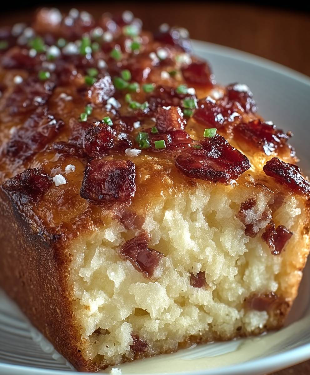 Cake rustique Munster lardons