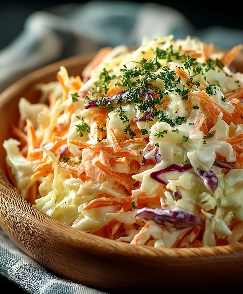 Salade de chou crémeuse croquante