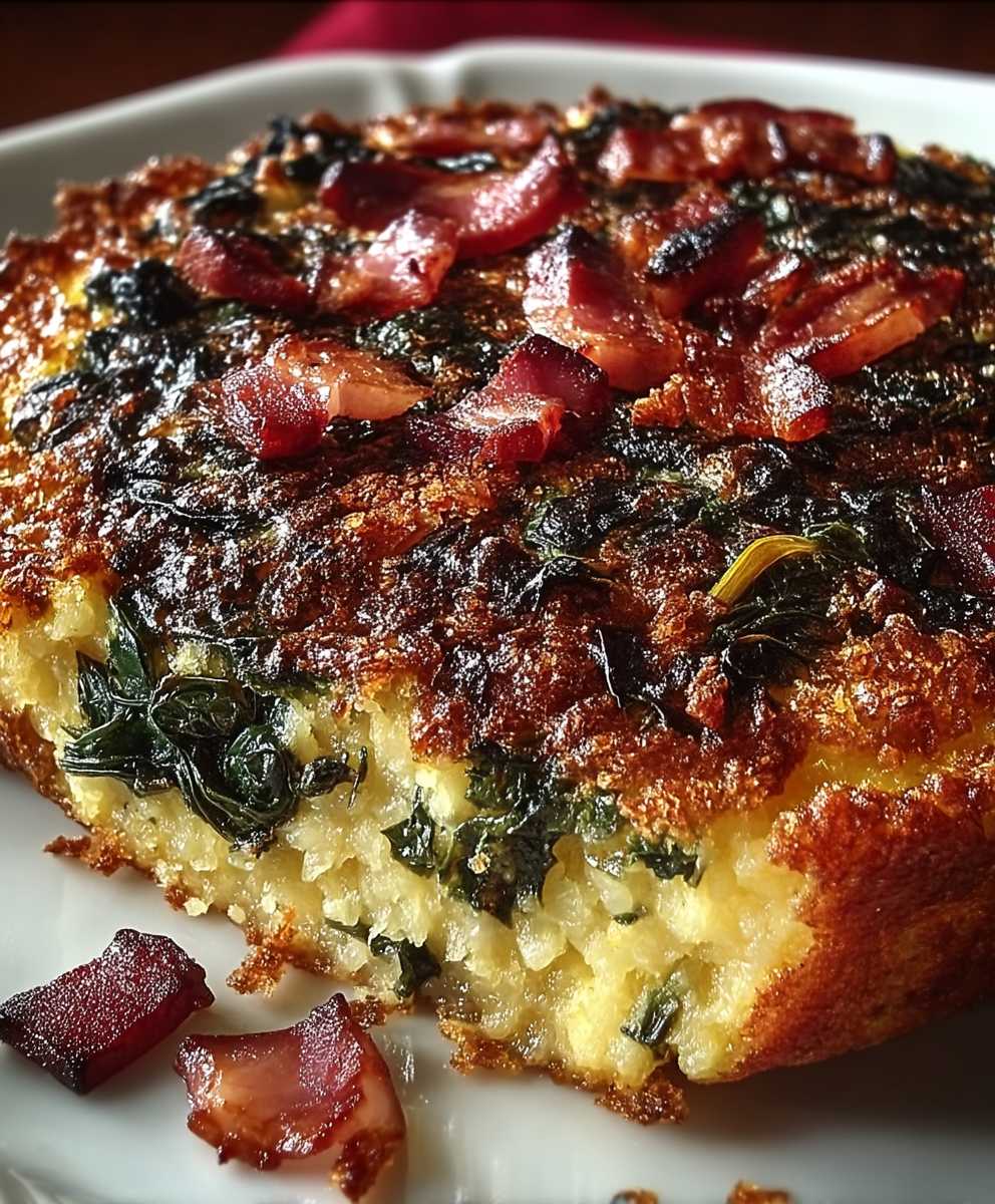 Clafoutis blettes lardons salé