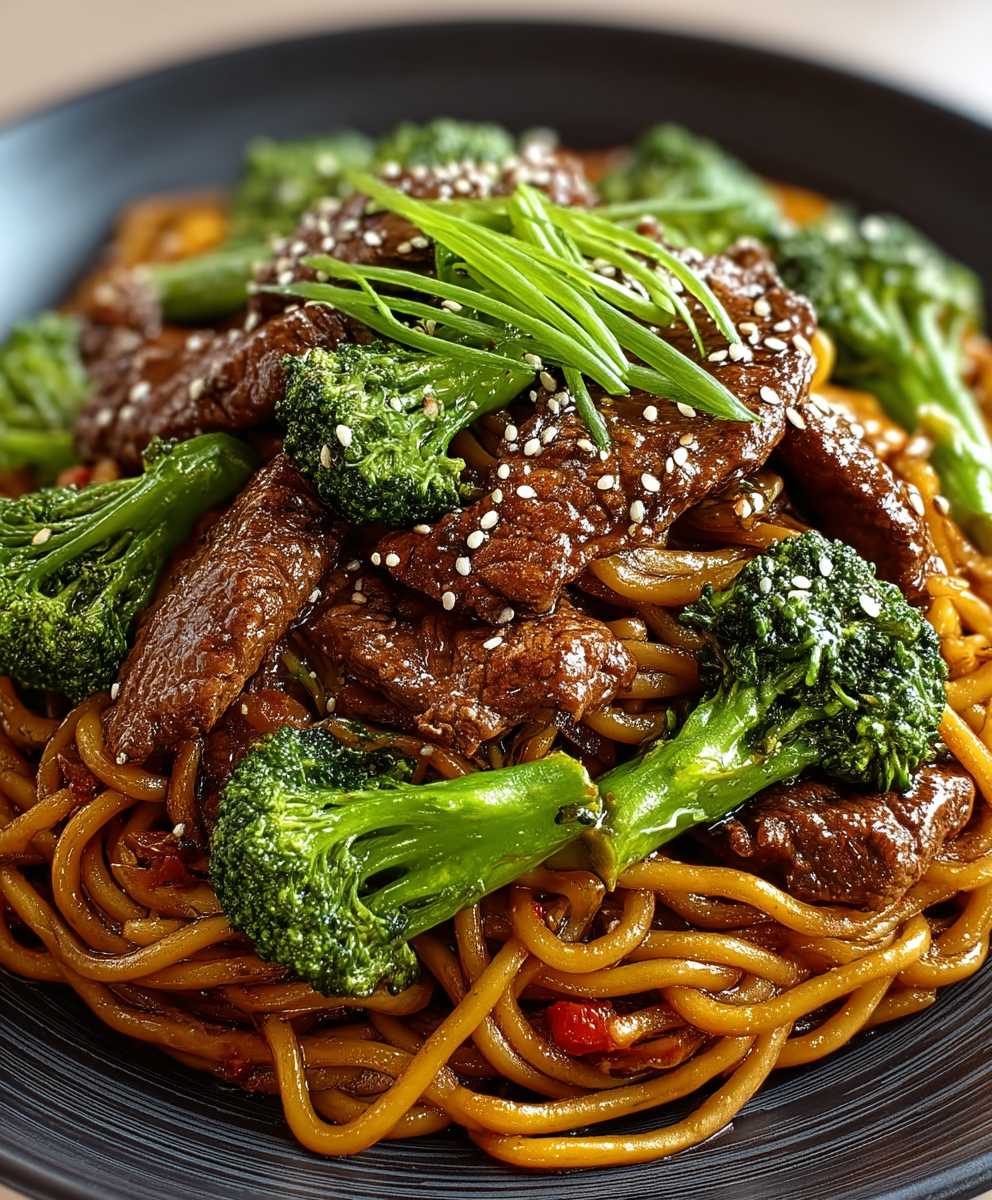 Lo Mein boeuf brocoli