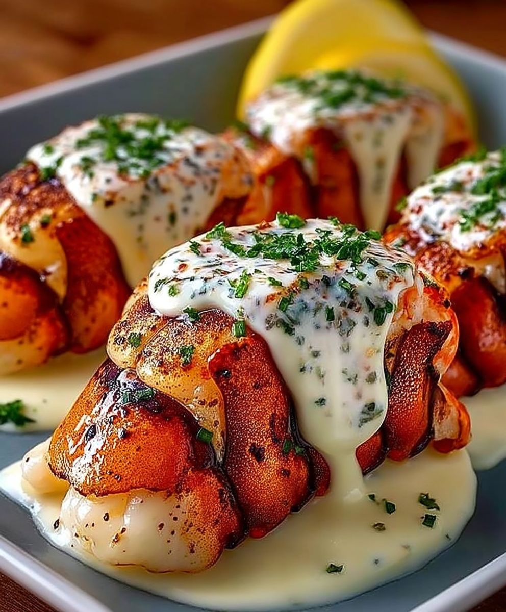 Queues homard crème à l'ail