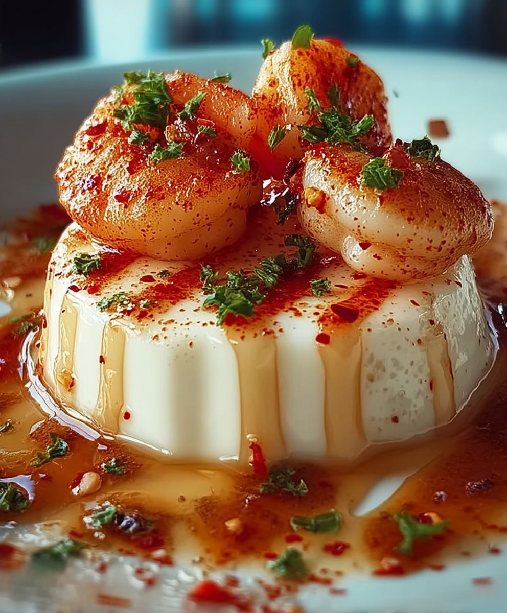 Panna cotta homard et crevettes