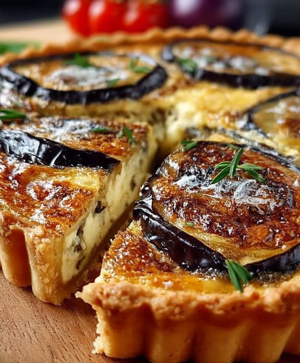Quiche provençale aubergines