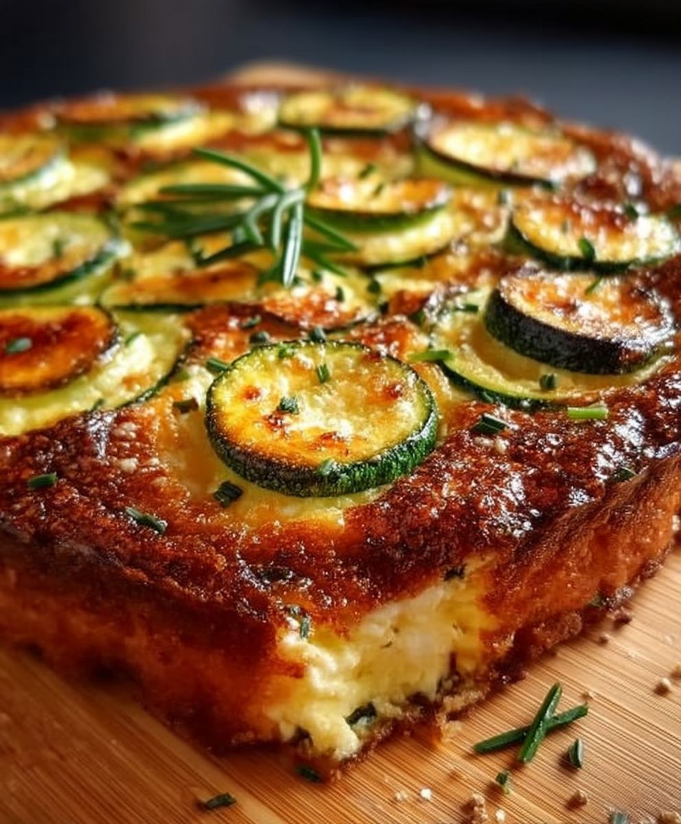 Quiche courgettes chèvre sans pâte