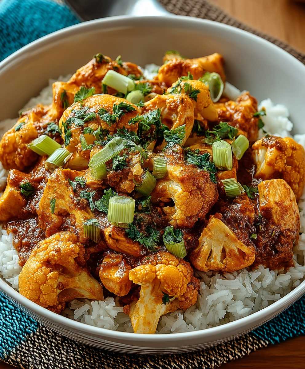 Chou-fleur poulet indien