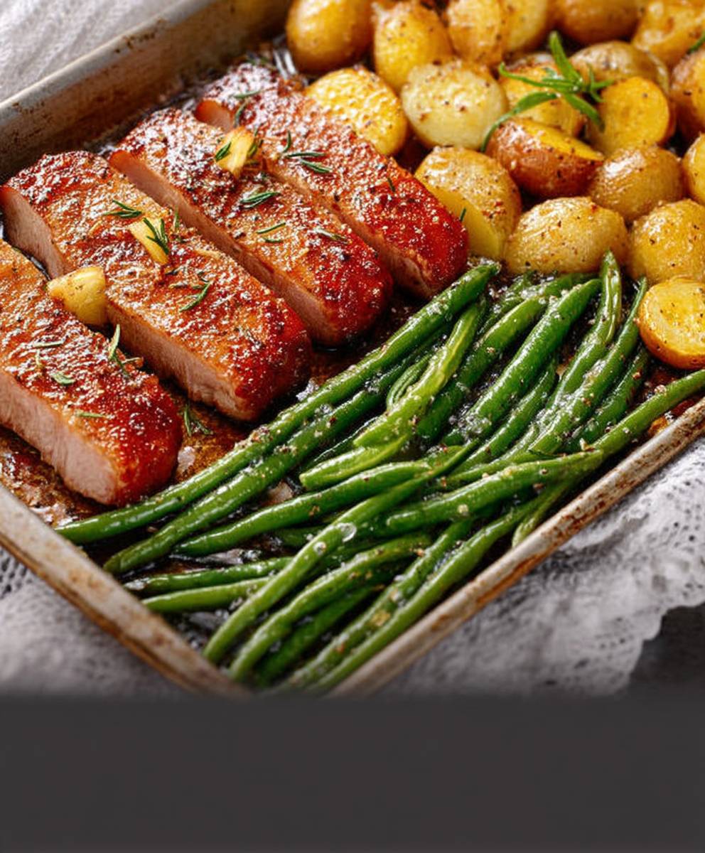 Steaks de jambon au four