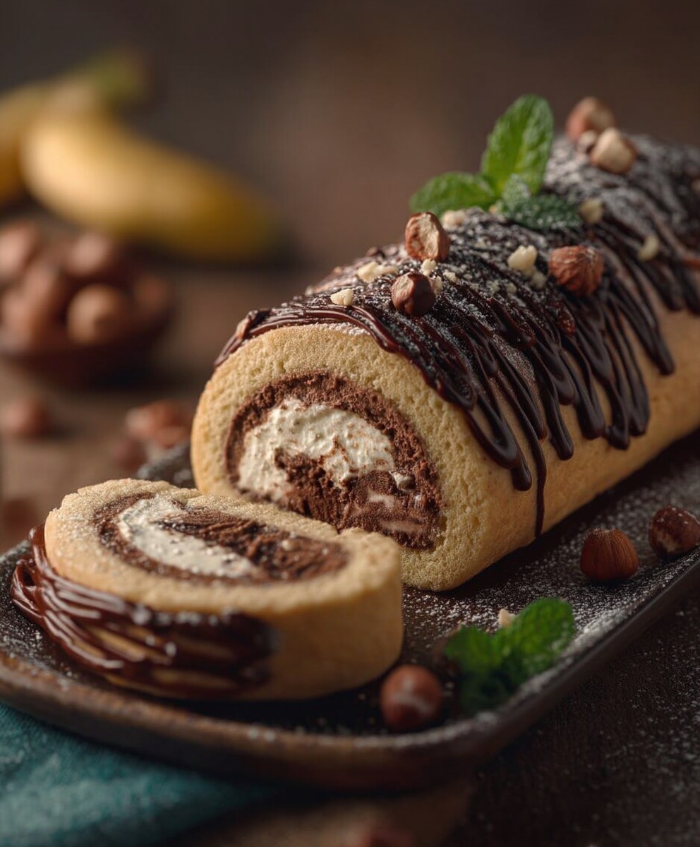 Roule choco noisettes