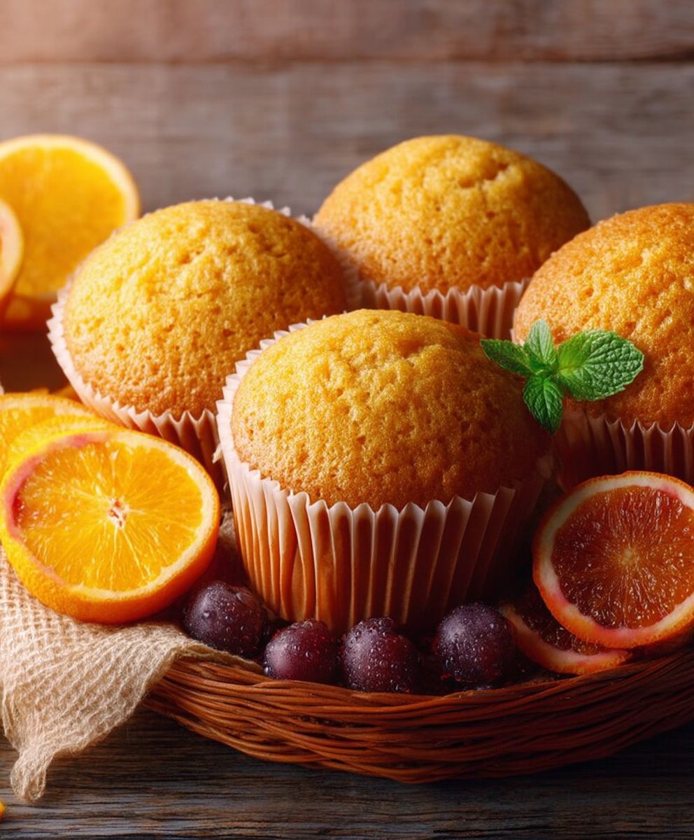 Muffins oranges sanguines