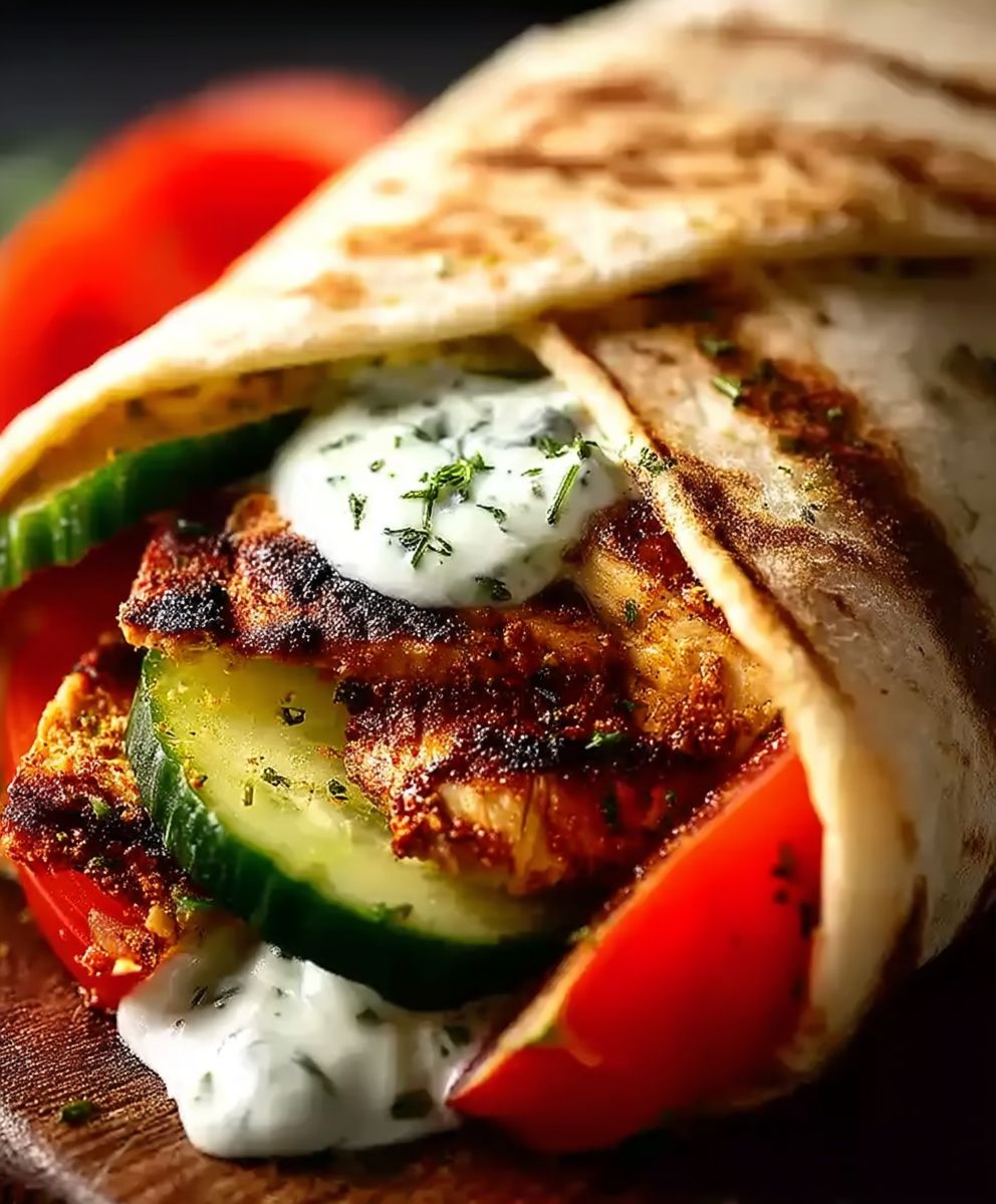 Poulet Shawarma Grillé Wraps