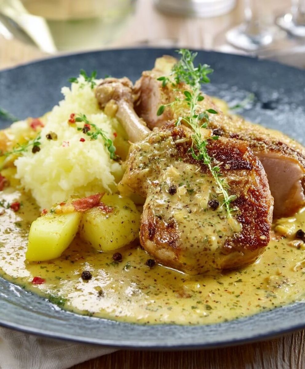 Lapin à la moutarde