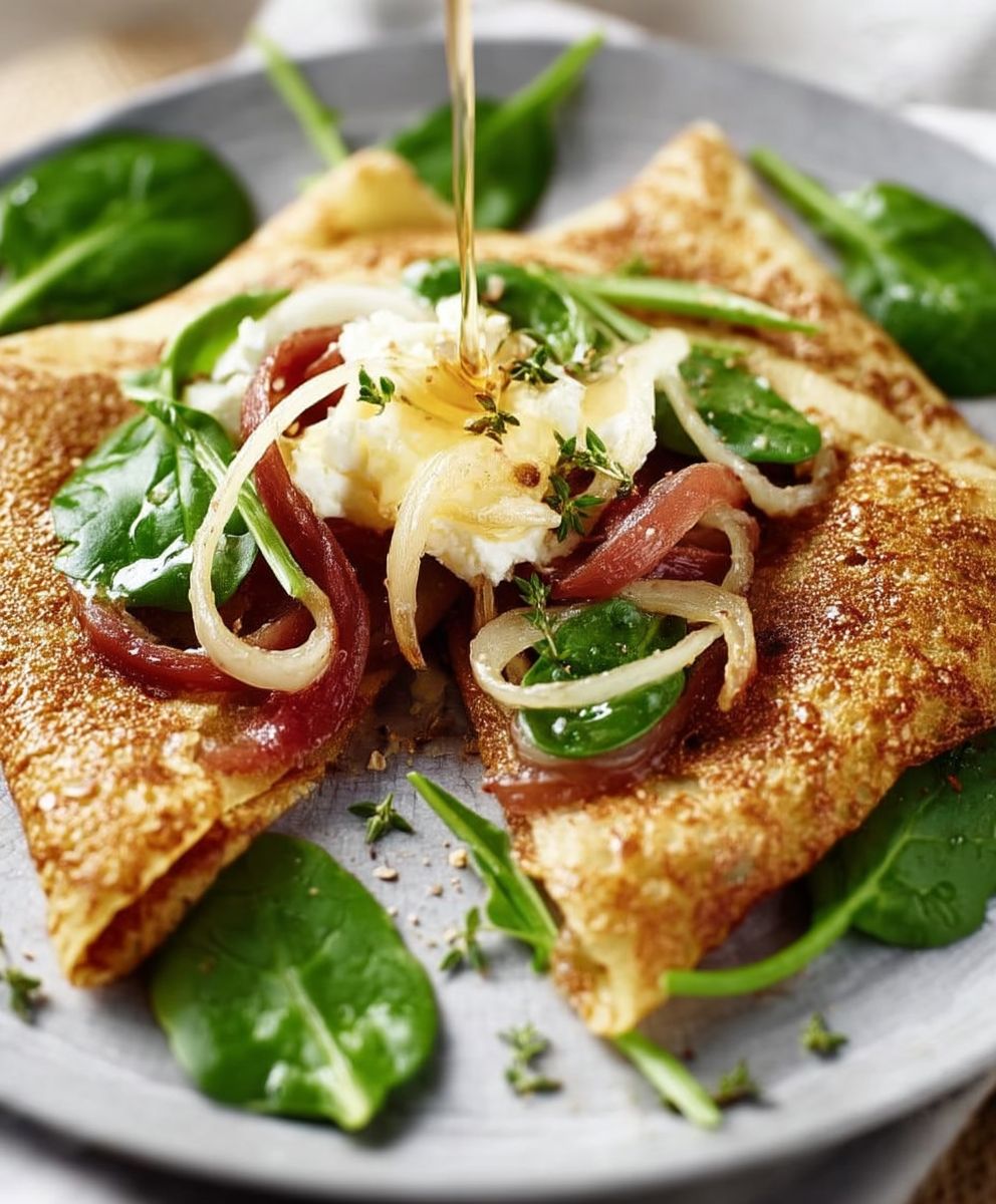 Galettes oignons chèvre