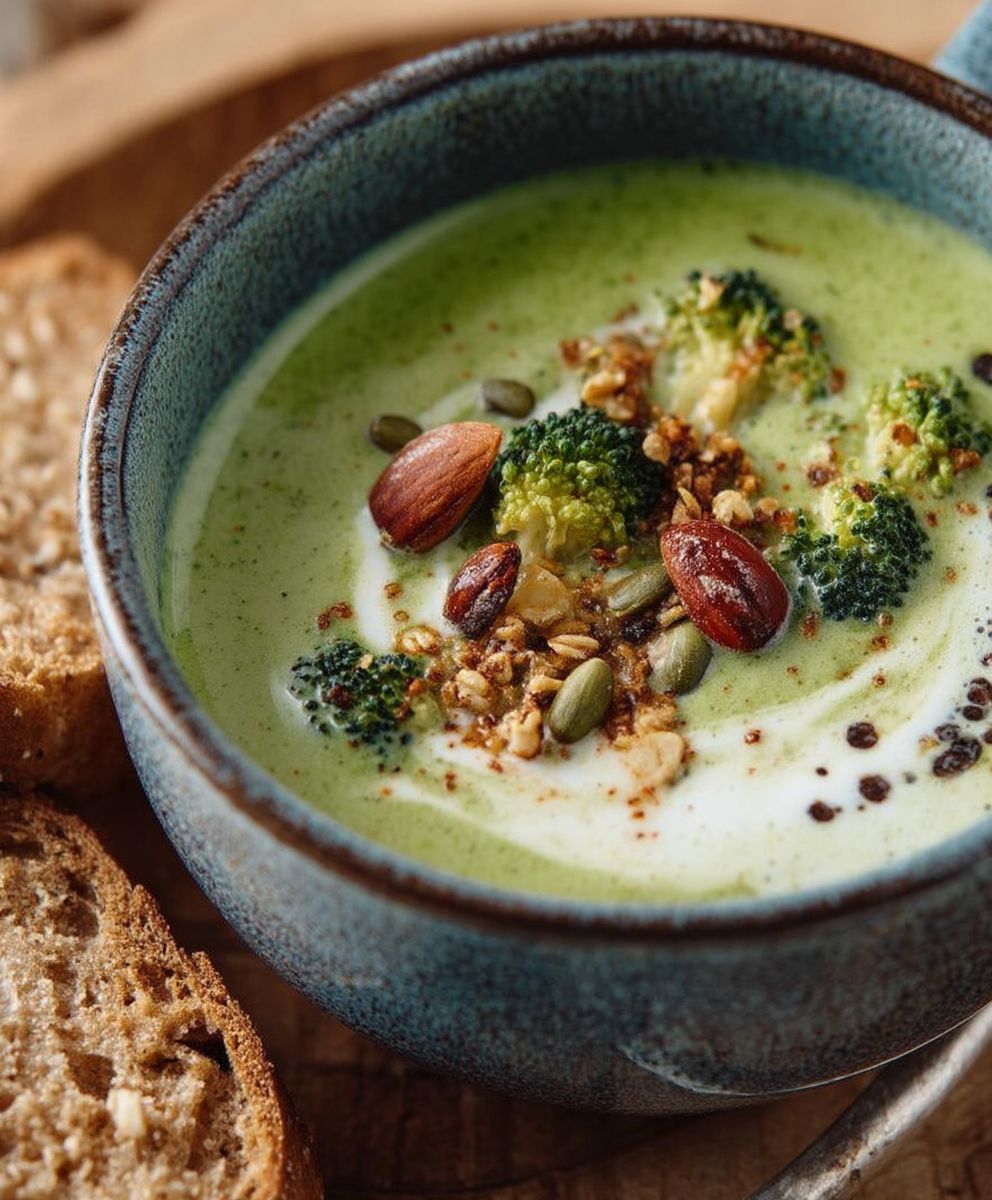 Velouté brocoli granola
