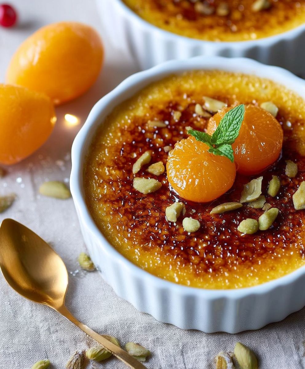 Creme brulee aux clementines