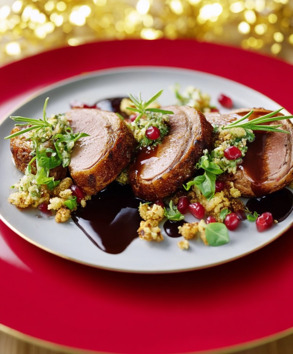 Magrets farcis poêlée forestière