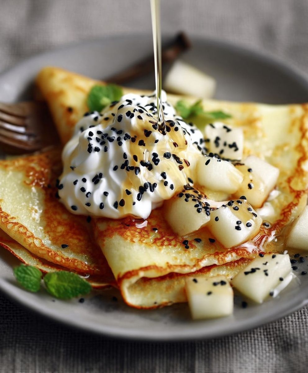 Crêpes aux poires facile