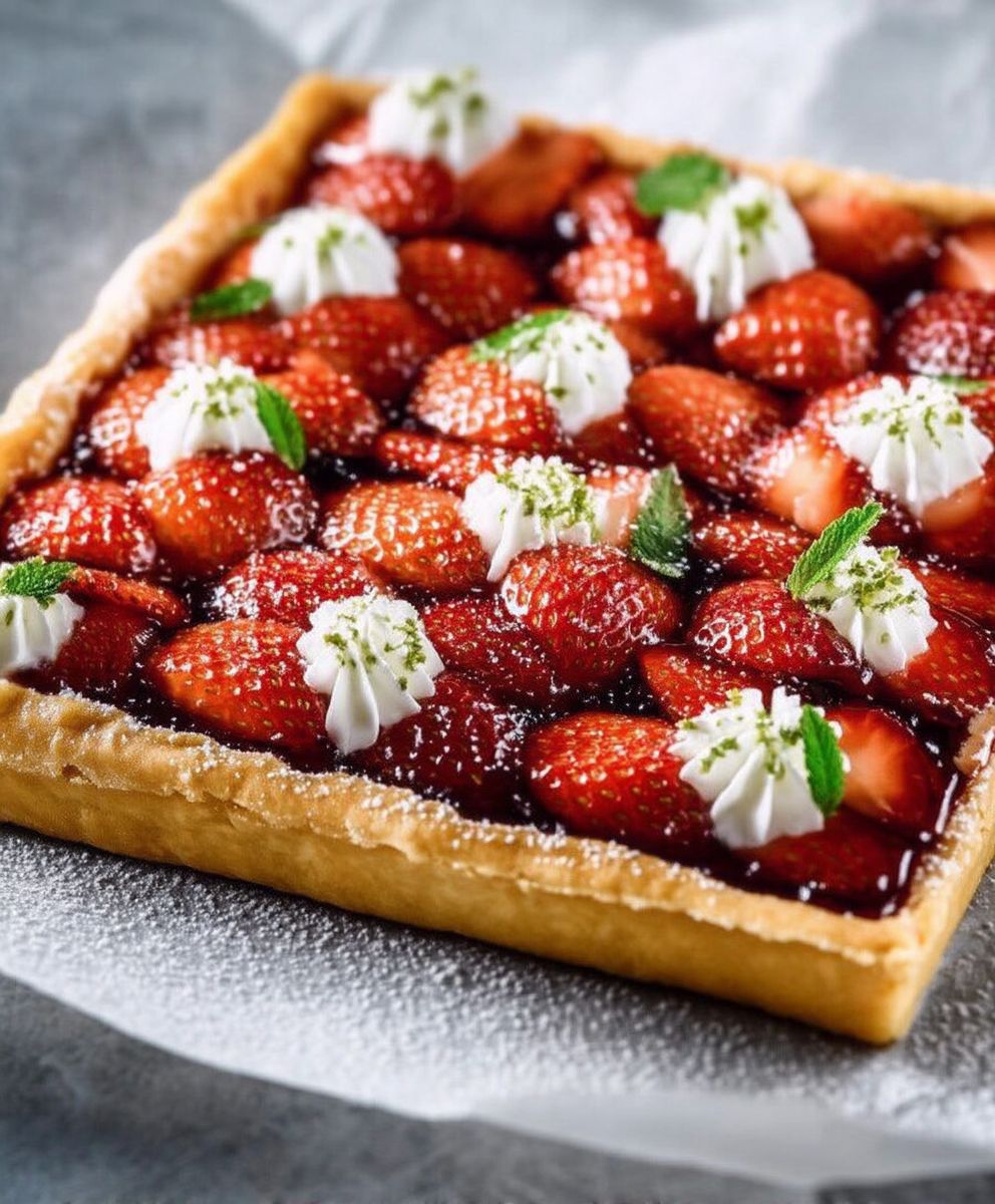 Tarte aux fraises facile
