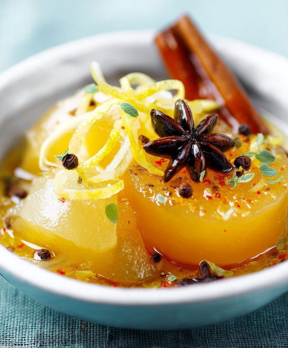 Coing orange épices