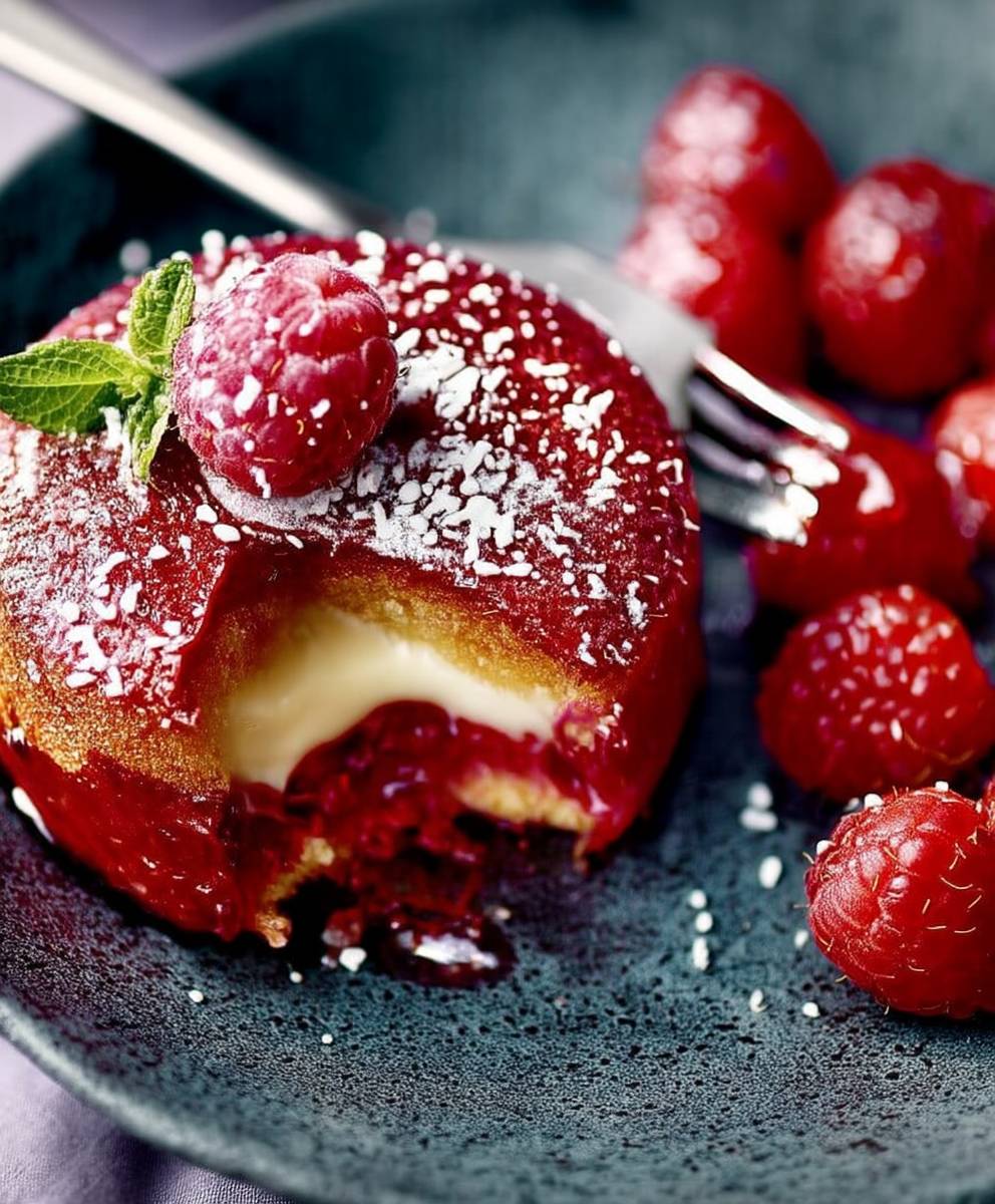 Moelleux framboise chocolat blanc