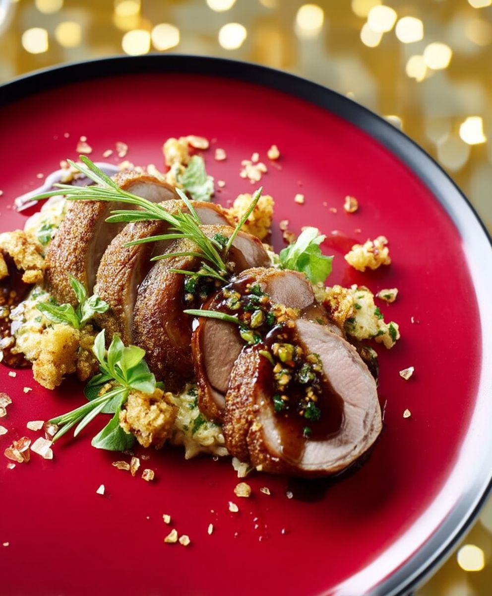 Magrets farcis poêlée forestière