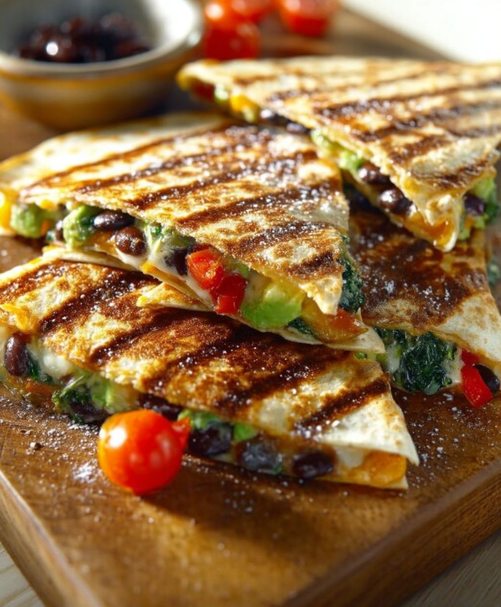 Quesadillas aux légumes faciles
